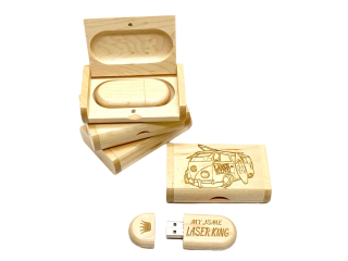 USB Flashdisk 16GB - světlý s gravírováním